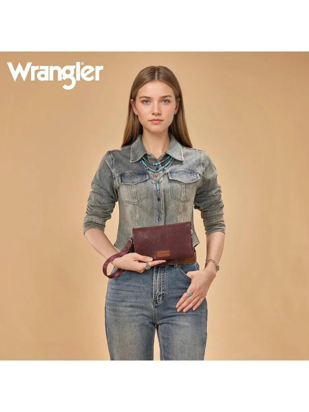 Stylish RFID Blocking Wristlet Wallet Clutch with Crossbody Strap - Perfect for